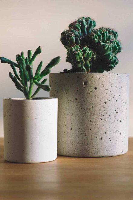 How to make concrete planters